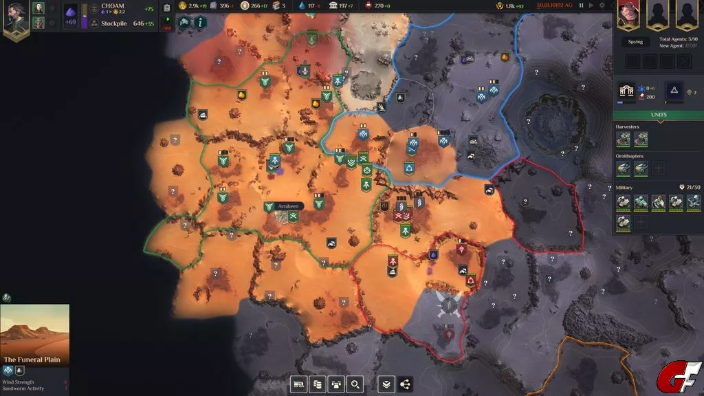 Dune Spice Wars 2   Strategic map ergebnis