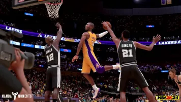 nbak24 mamba moments dunk v spurs